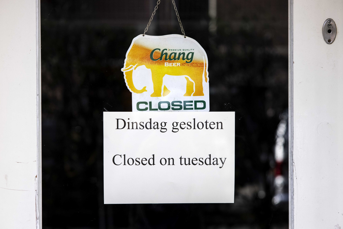 Een restaurant dat nu elke dinsdag dicht is vanwege personeelstekort.