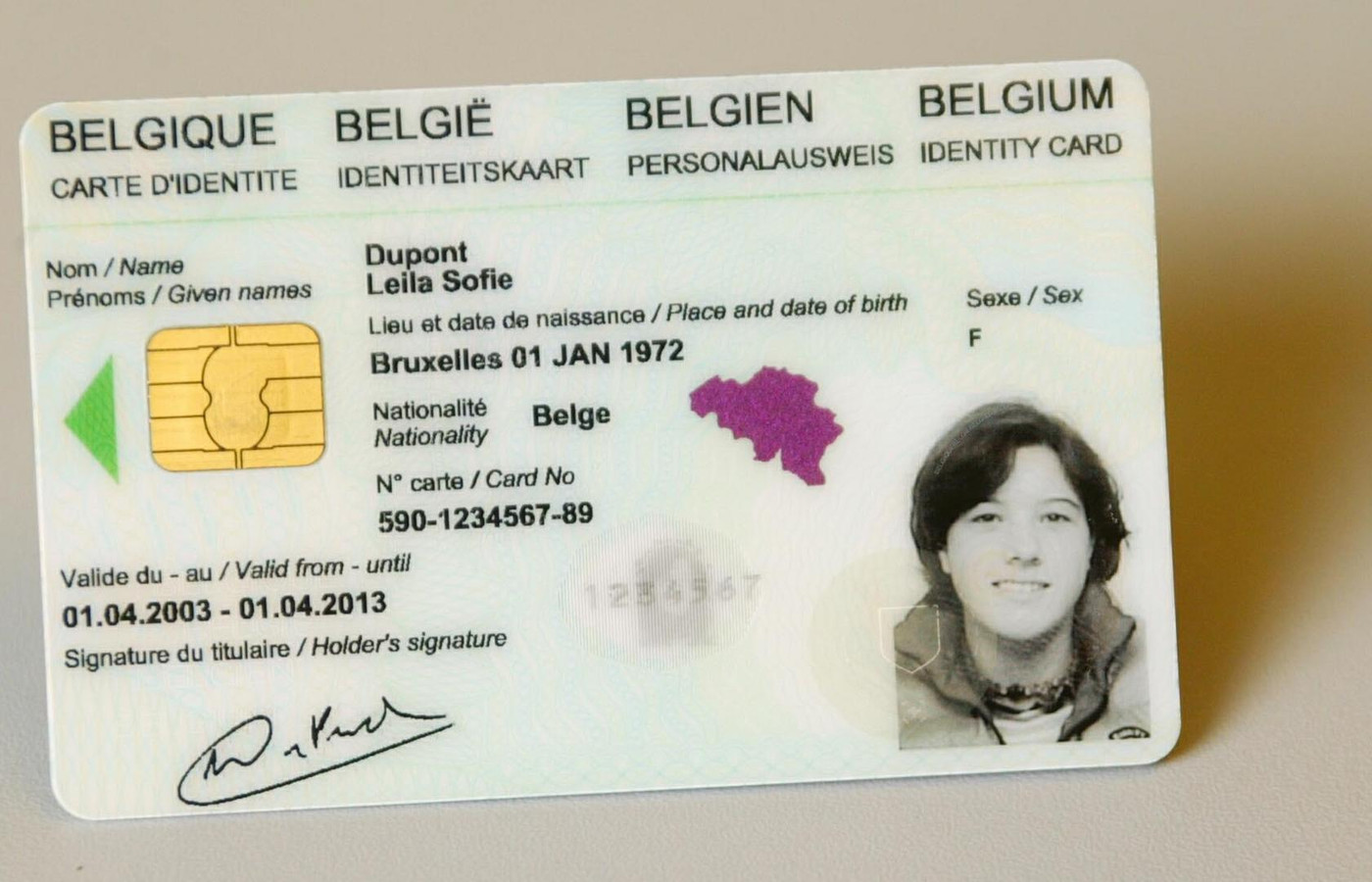 Belgium Identity Card