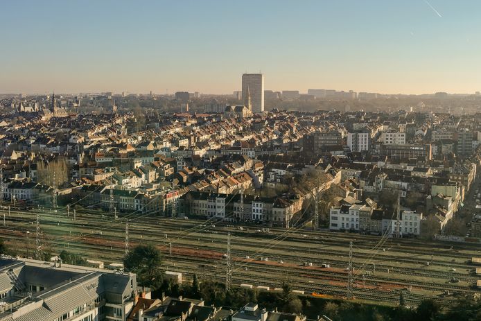 De skyline van Brussel.