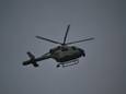 De politie zette bij de achtervolging een politiehelikopter in