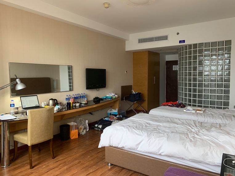 De hotelkamer. Beeld Eefje Rammeloo