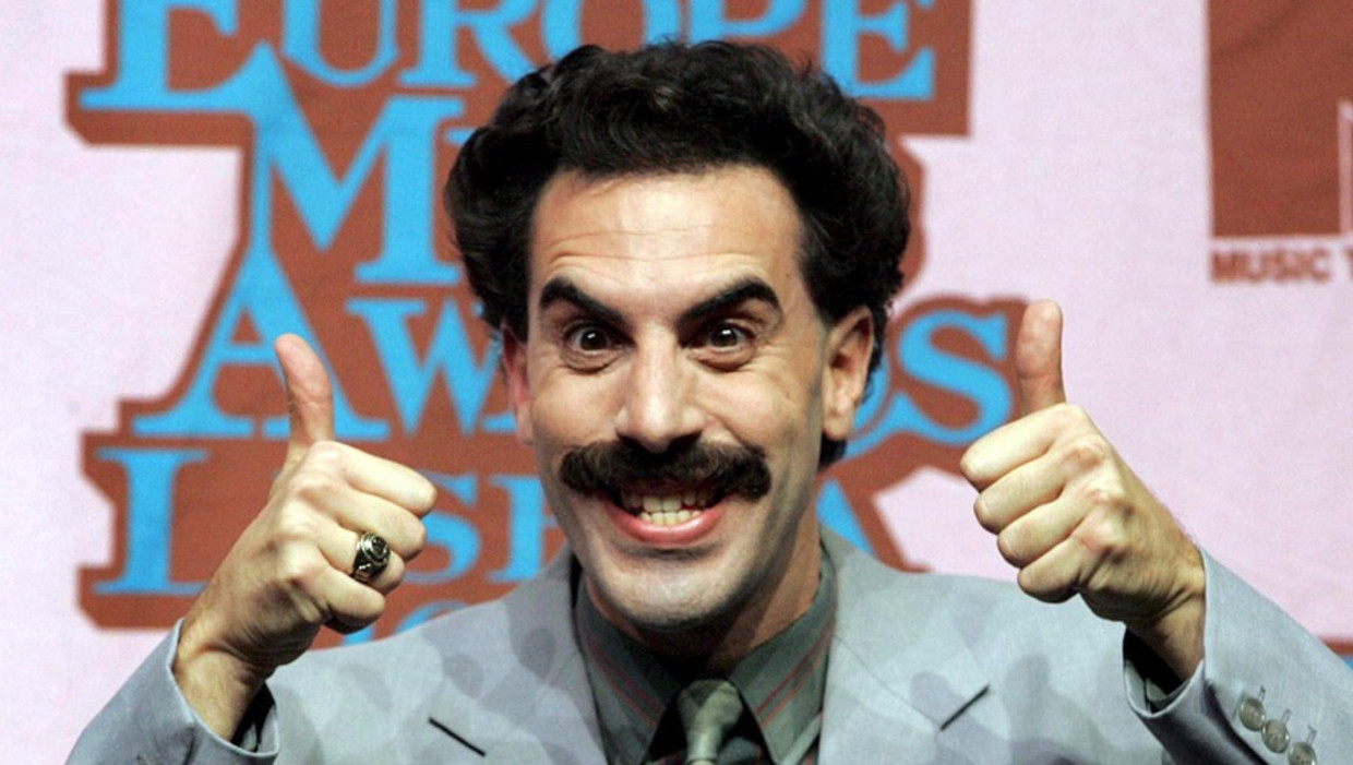 Sacha Baron Cohen als Borat. Beeld 