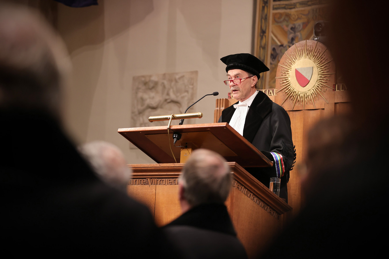 Prof. dr. Loek Leenen, hoofd trauma in het UMC Utrecht, draagt zijn afscheidsrede voor in Utrecht.