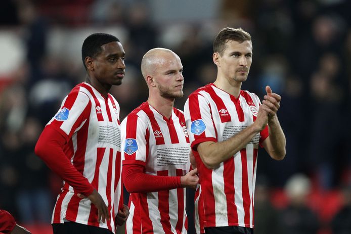 Vlnr: Pablo Rosario, Jorrit Hendrix en Daniel Schwaab.
