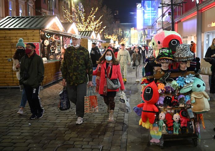 Bezoekers in Manchester in het noordwesten van Engeland.