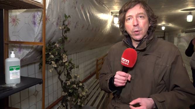 Oorlogsjournalist Robin Ramaekers toont hoe in Kiev bunkers in gereedheid worden gebracht: “Doet denken aan lang vervlogen tijden”