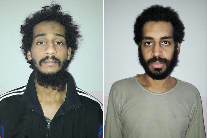 Alexanda Kotey et El Chafee Elsheikh lors de leur arrestation.