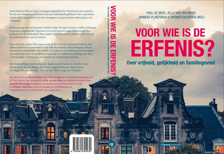 De omslag van Voor wie is de erfenis? Beeld Uitgeverij Van Gennep Amsterdam