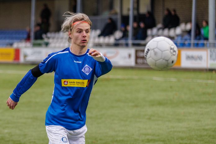 Nourdin Bergwerff scoorde zondag de 2-0 voor RKHVV.