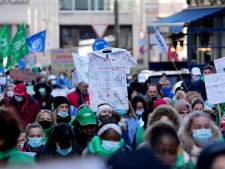 Près de 4000 soignants dans les rues de Bruxelles pour s'opposer à la vaccination obligatoire