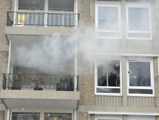 Flinke rookwolken bij woningbrand in flat Den Bosch