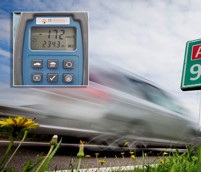 De hardrijder reed 172 km/u waar 100 was toegestaan.