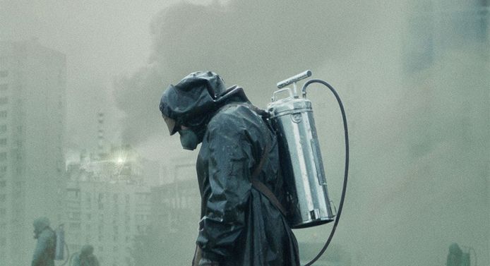 Een beeld uit de serie ‘Chernobyl’.