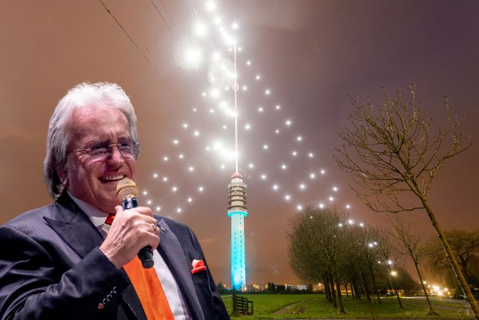 Lee Towers steekt dit jaar de grootste kerstboom ter wereld aan, in IJsselstein.