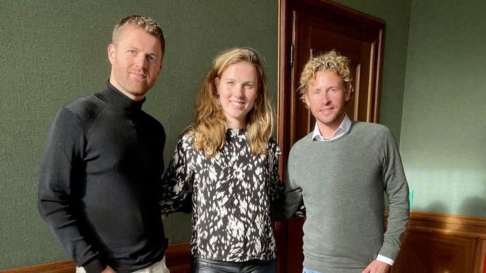 Ewout Genemans (rechts) met Royce en Kelly de Vries.