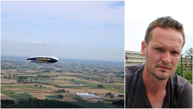 Paramotorvlieger Mathieu Deramoudt vliegt de Blimp tegemoet: “Deze kans krijg je maar een keer” 