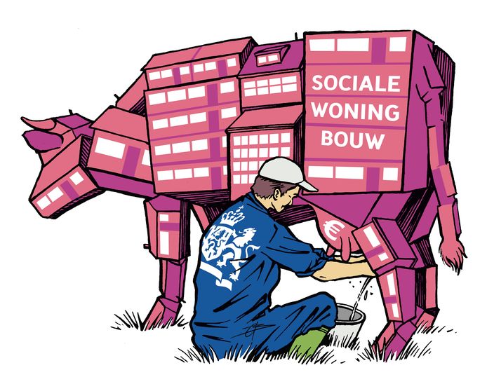 Sociale woningbouw blijkt een melkkoe voor Den Haag.