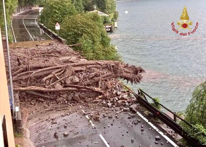 Vooral Brienno is zwaar getroffen door de overstromingen.