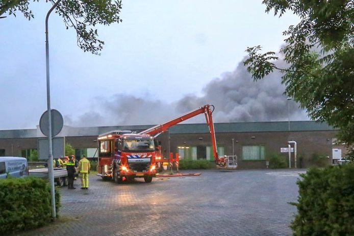Brand bij champignonkwekerij in Gemert.