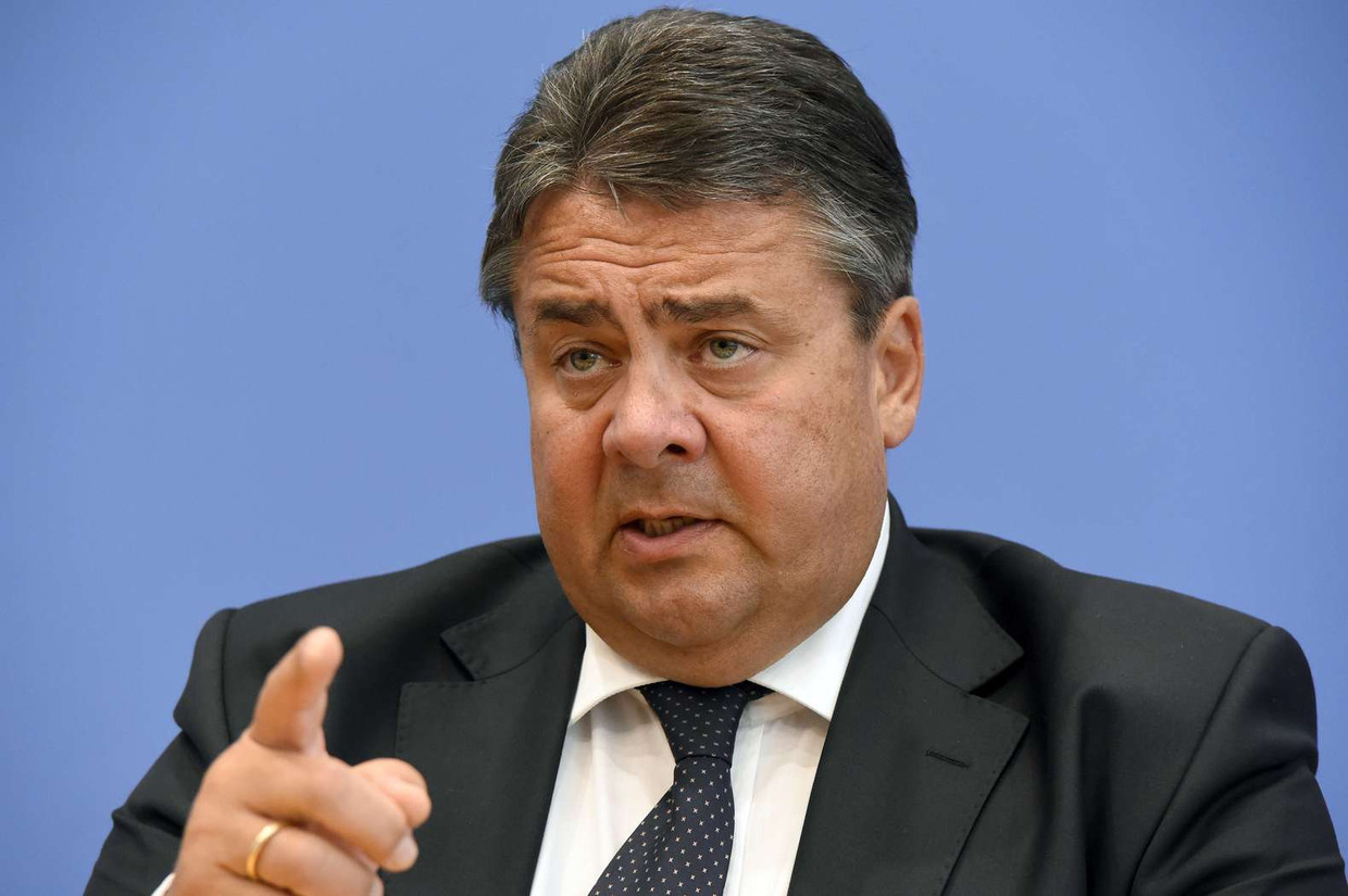 De Duitse minister van Economische Zaken Sigmar Gabriel Beeld anp