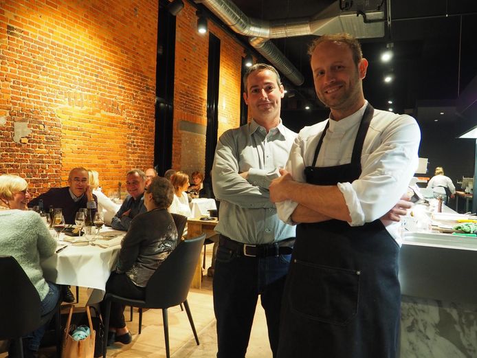 Sommelier Luc Dickens en chef-kok Bert-Jan Michielsen van The Butcher's Son.