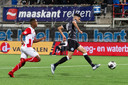 Oussama Bouyaghlafen werkt de bal tegen de touwen.