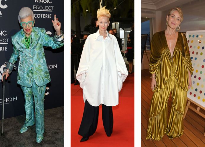 Iris Apfel / Tilda Swinton / Sharon Stone.