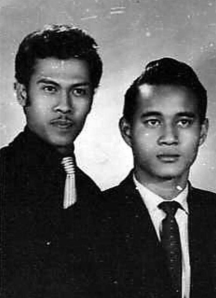 Andy Tielman met beste vriend Edu Schalk.
