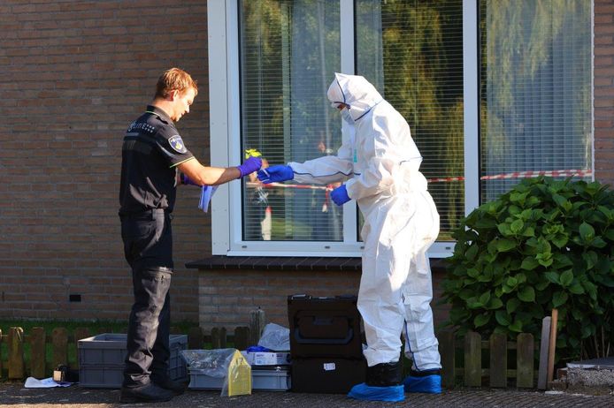 De recherche doet onderzoek na de vermeende schietpartij in Vught.