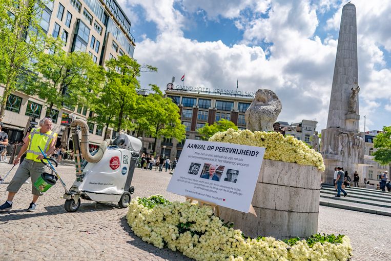 4000 witte rozen op de Dam voor Peter R. de Vries: 'Het ...