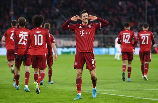 Robert Lewandowski geniet bij Bayern.