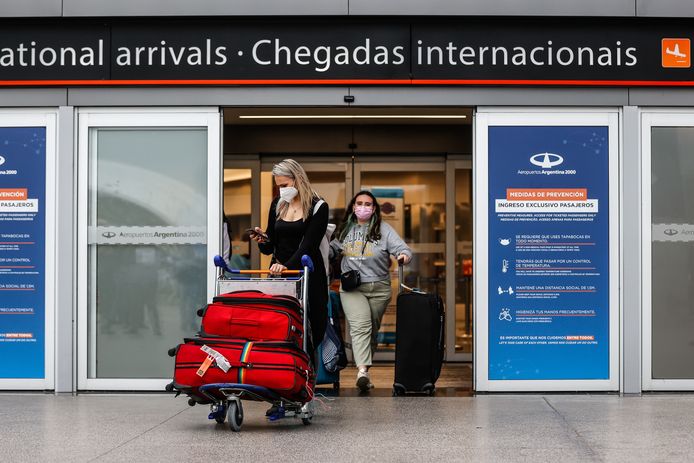 De internationale luchthaven Ezeiza in Buenos Aires, Argentinië.