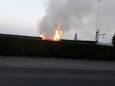 De brand kon snel geblust worden.