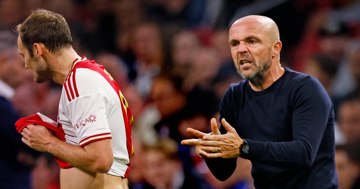 La grande domanda è se l’allenatore dell’Ajax Alfred Schreuder ricadrà su Daley Blind dopo una pessima partita offensiva contro il PSV |  Eredivisi