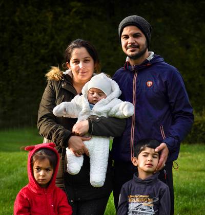 Une famille kurde qui avait fabriqué des masques en tissu pour la population contrainte de quitter la Belgique