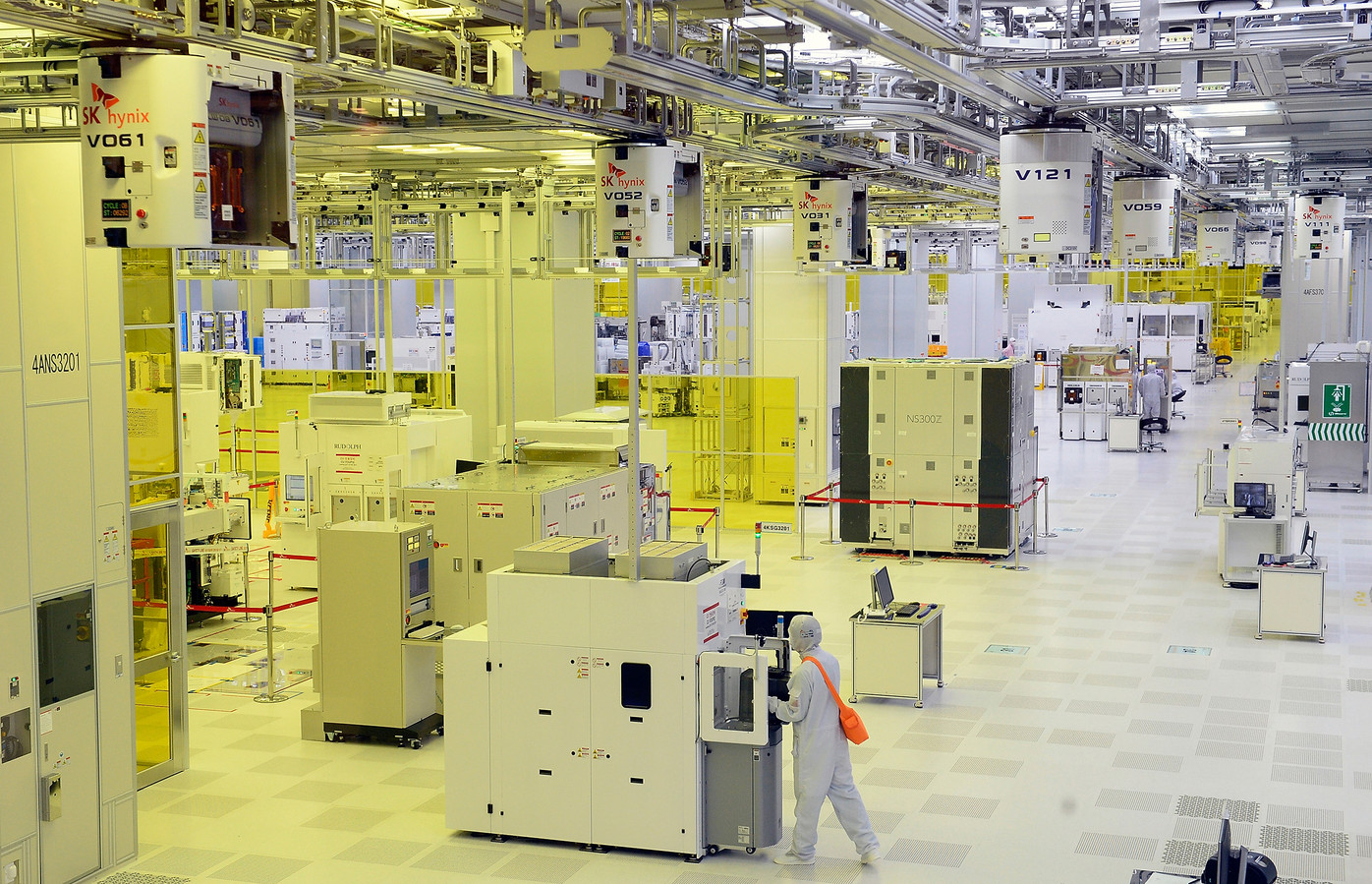 Een chipfabriek van SK Hynix in het Zuid-Koreaanse Icheon.
