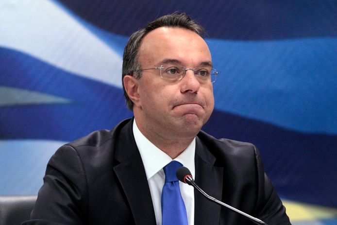 De Griekse minister van Financiën Christos Staikouras.
