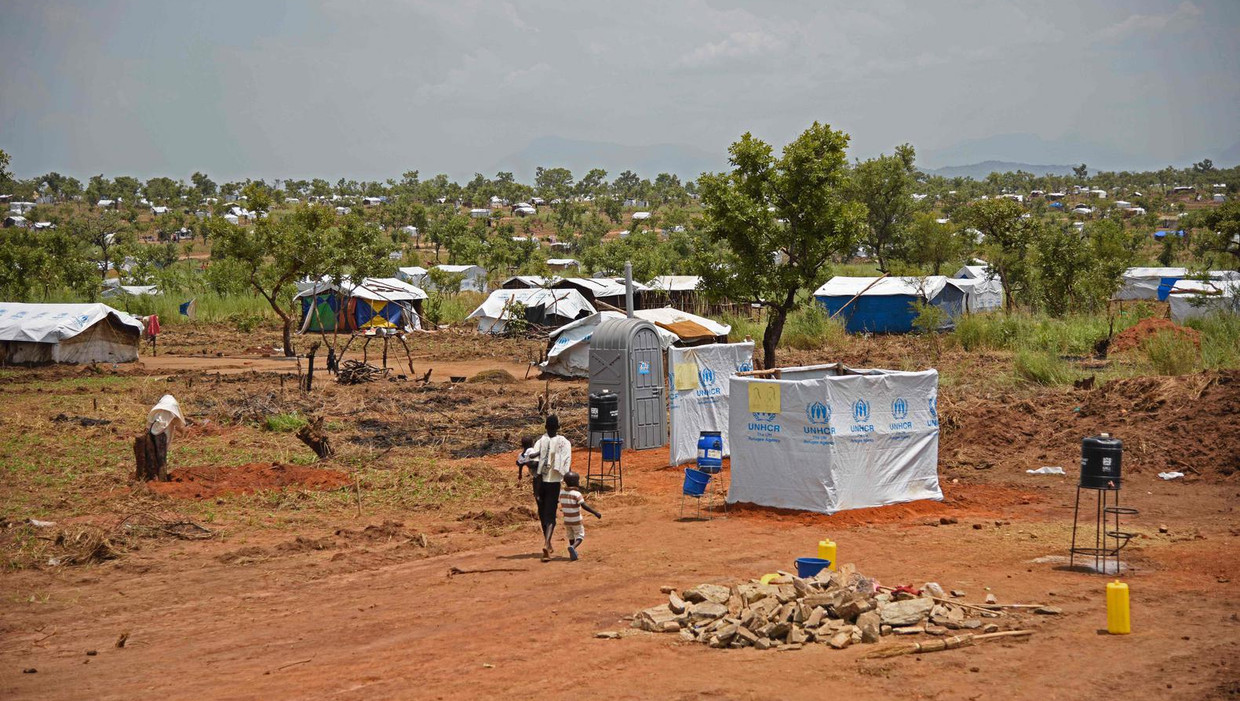 Een vluchtelingenkamp in Soedan. Beeld afp