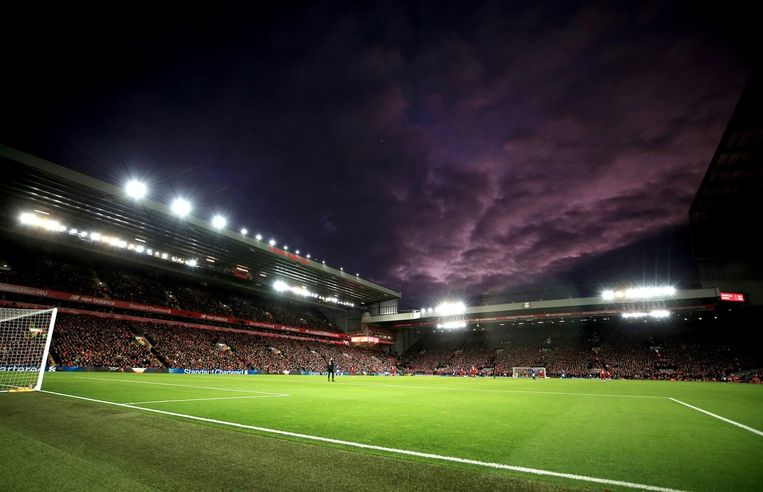 Anfield Road in Liverpool. Beeld BSR Agency