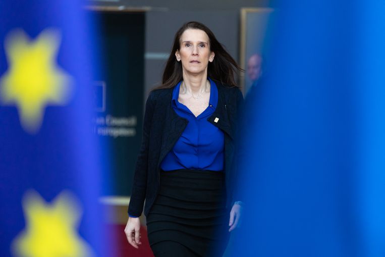 Sophie Wilmès: ‘Ik geloof niet dat iedereen die in de politiek stapt vroeg of laat premier wil worden. Ik heb nooit aan carrièreplanning gedaan.’ Beeld Hans Lucas via AFP