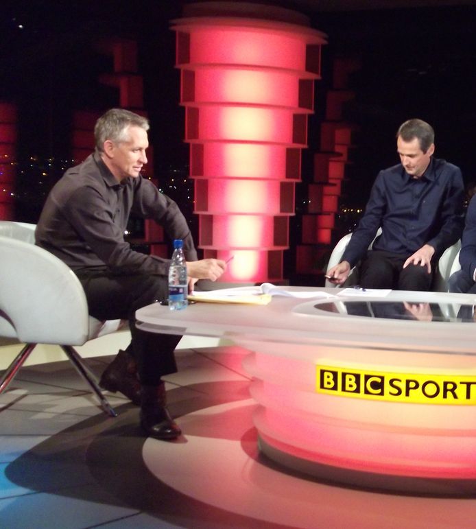 Gary Lineker is met Match of the Day, een overzicht van de gespeelde wedstrijden in de Engelse Premier League, een van de publiekstrekkers van de BBC.