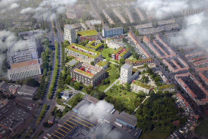 Artist impression van het project Blossem in Breda.