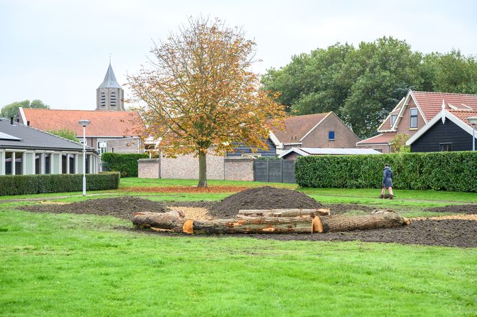 De dorpsboomgaard van Nieuwerkerk in wording.