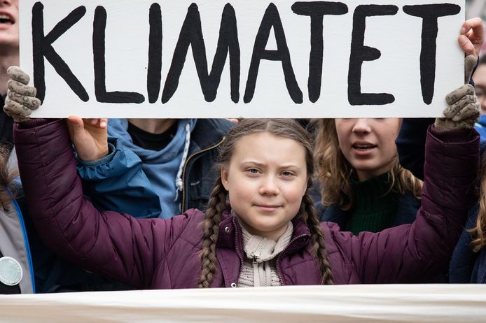 De Zweedse klimaatactiviste Greta Thunberg