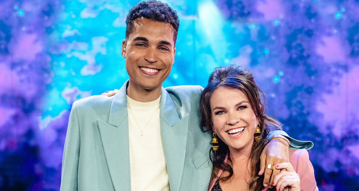 The Greatest Dancer van Vlaanderen - Show (BEL) - Generic season 1 (2023) - Caption: Aster Nzeyimana en Siska Schoeters Beeld VRT