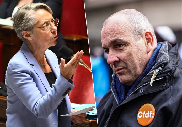 Elisabeth Borne et Laurent Berger.
