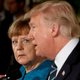 Na de gezelligheid met Macron krijgt Trump nu bezoek van een ijzige Merkel