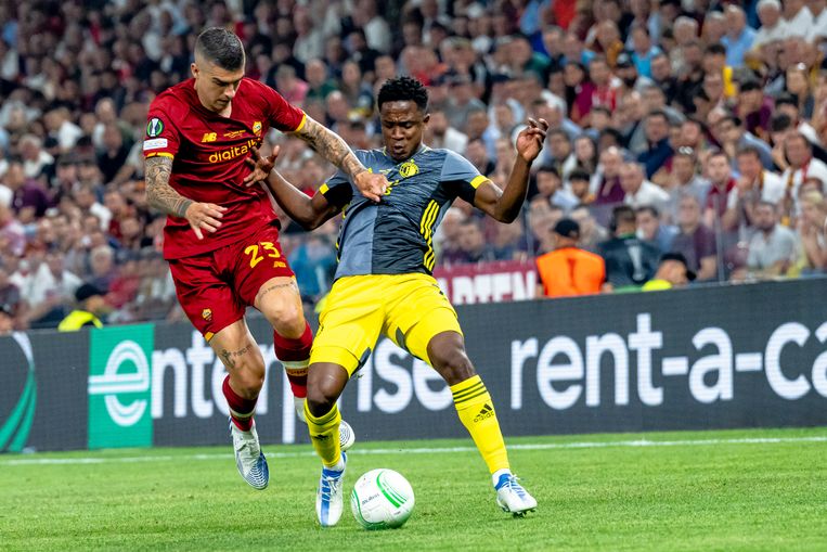 Feyenoord en AS-Roma troffen elkaar vorig jaar in de finale van de Conference League. Beeld Pro Shots / Marcel van Dorst