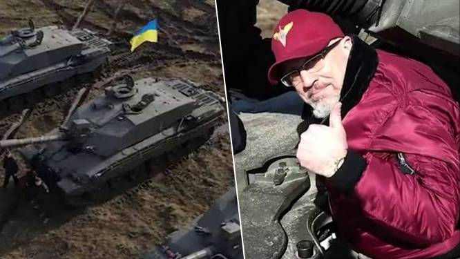“Very good stuff!” Oekraïense minister pronkt met pas aangekomen Britse tanks in filmpje