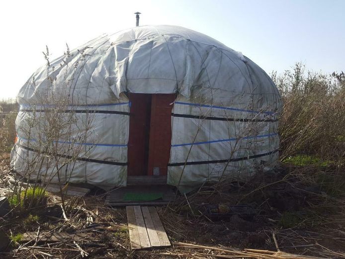 De yurt van Loes.